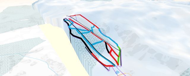 Piste map of the resort 3-5 Pigadia