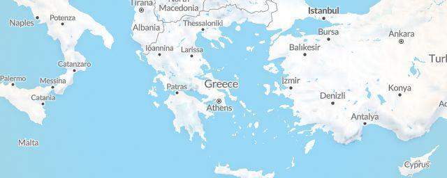 Piste map of the region Greece