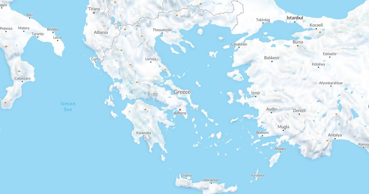 Map of Greece