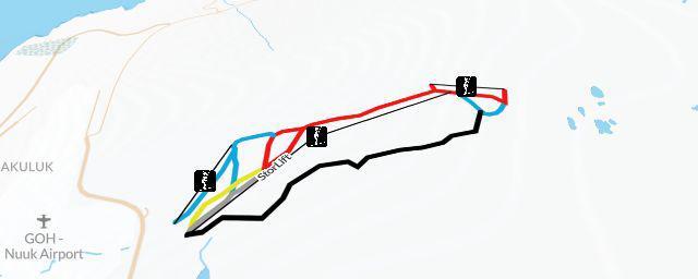Piste map of the resort Sisorarfiit Skiliften