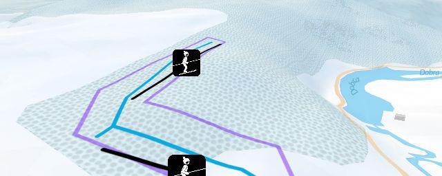 Piste map of the resort skijalište Vučići