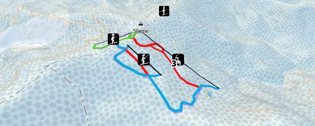 Piste map of the resort Sljeme