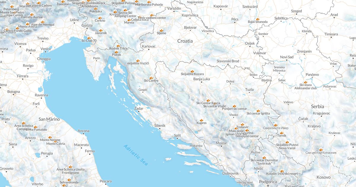 Map of Croatia