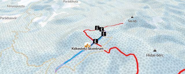 Piste map of the resort Kékestető Sícentrum