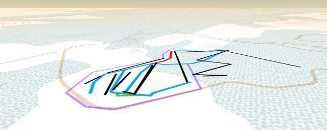 Piste map of the resort Nagyvillám Sípálya Visegrád