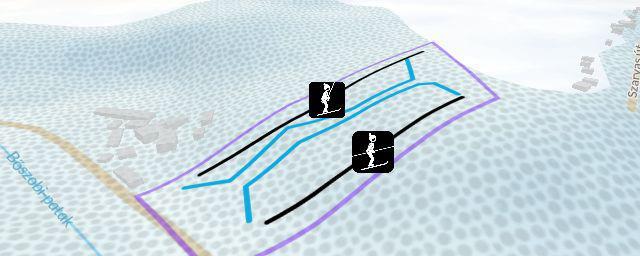 Piste map of the resort Zebegényi sí- és jégpálya