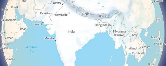 Piste map of the region India