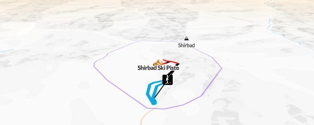 Piste map of the resort Shirbad Ski Piste