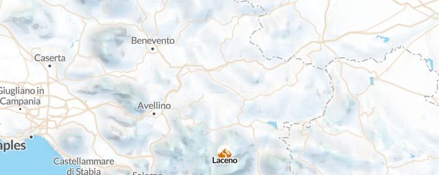 Piste map of the region Avellino