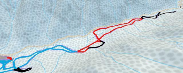 Piste map of the resort Pista sci di fondo