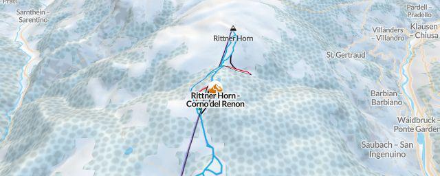 Piste map of the resort Rittner Horn - Corno del Renon