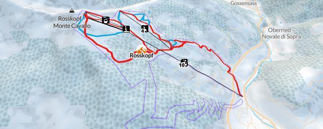 Piste map of the resort Rosskopf