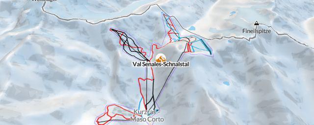 Piste map of the resort Val Senales-Schnalstal