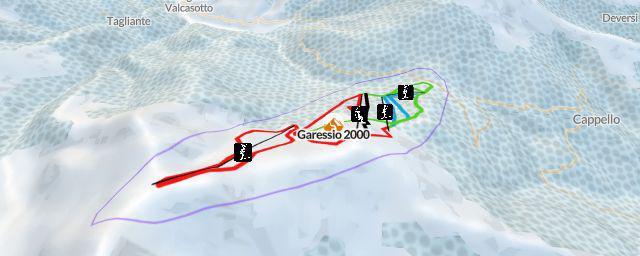 Piste map of the resort Garessio 2000