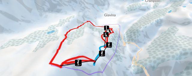 Piste map of the resort Alpe Devero