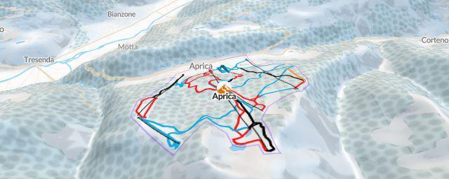 Piste map of the resort Aprica