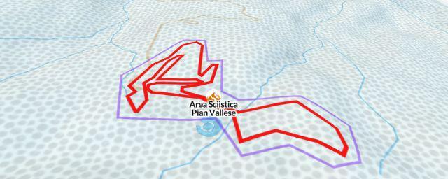 Piste map of the resort Area Sciistica Pian Vallese