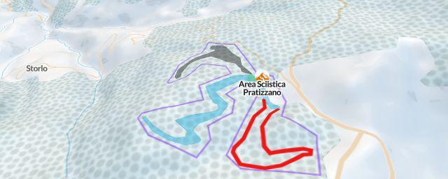 Piste map of the resort Area Sciistica Pratizzano