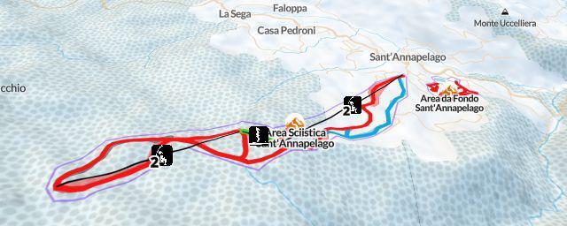 Piste map of the resort Area Sciistica Sant'Annapelago