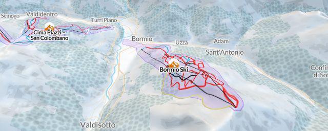 Piste map of the resort Bormio Ski
