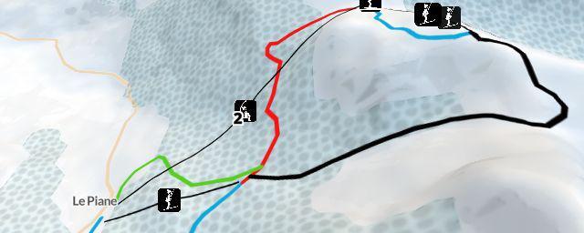 Piste map of the resort Campo di Giove