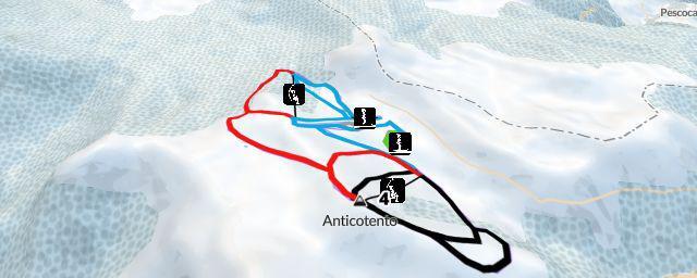 Piste map of the resort Campo Staffi