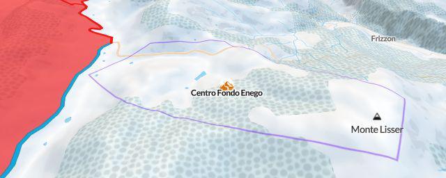 Piste map of the resort Centro Fondo Enego