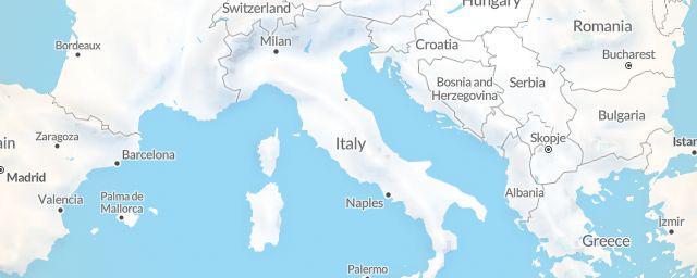 Piste map of the region Italy