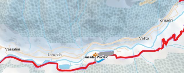 Piste map of the resort Lanzada - Pradasc