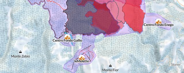 Piste map of the resort leMelette