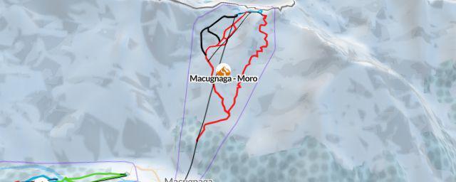 Piste map of the resort Macugnaga - Moro