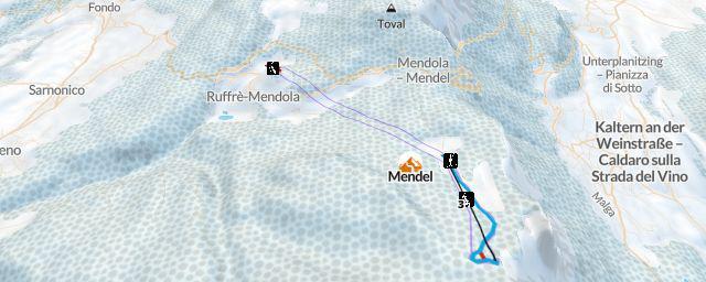 Piste map of the resort Mendel