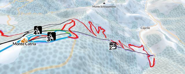 Piste map of the resort Monte Catria