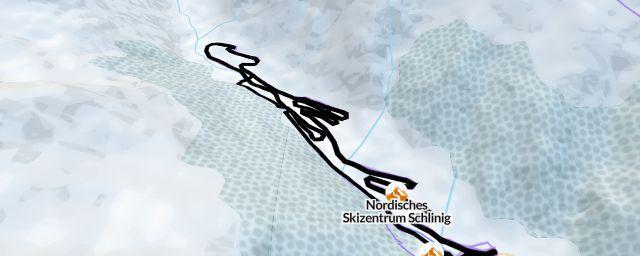 Piste map of the resort Nordisches Skizentrum Schlinig