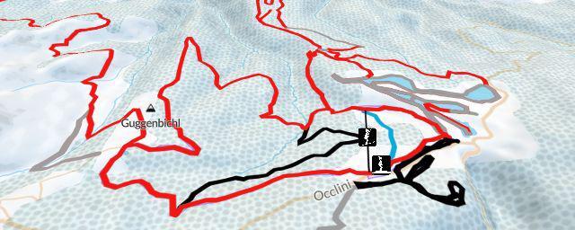 Piste map of the resort Passo Lavazè