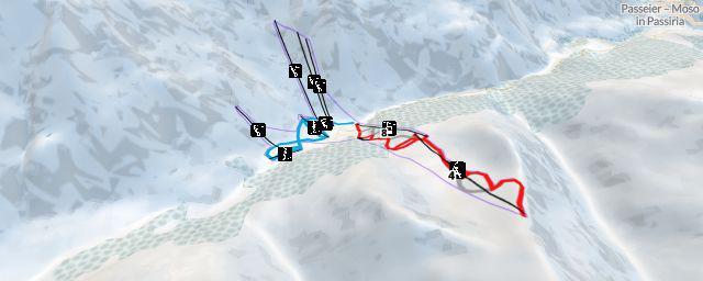 Piste map of the resort Pfelders