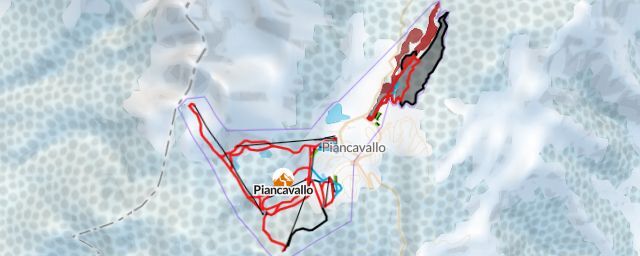 Piste map of the resort Piancavallo