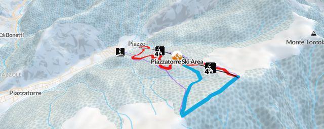 Piste map of the resort Piazzatorre Ski Area