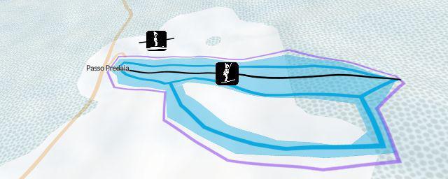 Piste map of the resort Predaia