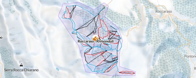 Piste map of the resort Roccaraso - Rivisondoli