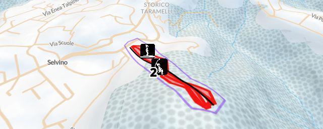 Piste map of the resort Selvino