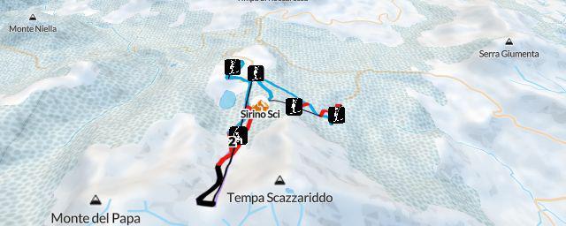 Piste map of the resort Sirino Sci