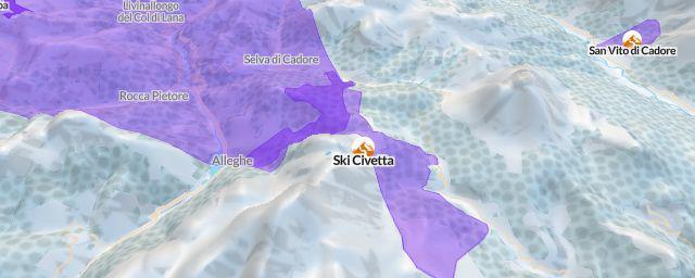 Piste map of the resort Ski Civetta