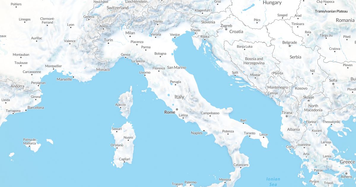 Map of Italy