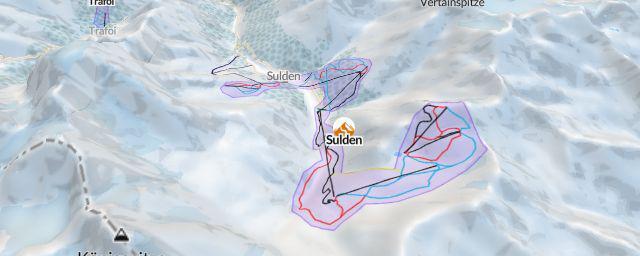Piste map of the resort Sulden