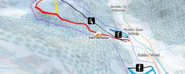 Piste map of the resort Val Formazza