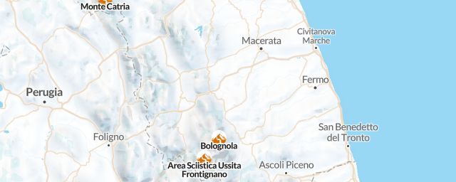 Piste map of the region Macerata