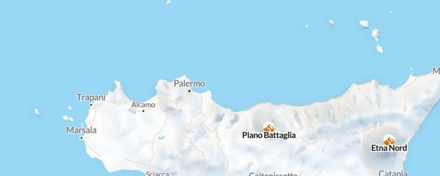 Piste map of the region Palermo