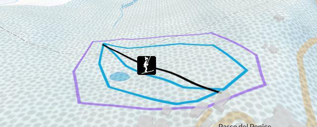 Piste map of the resort Passo Penice