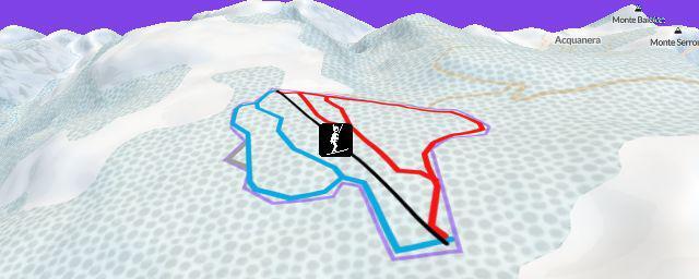 Piste map of the resort Monte Nerone
